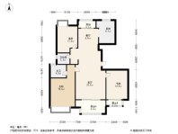 陆家嘴滴水涟岸C户型 3室2厅2卫1厨