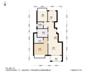 陆家嘴滴水涟岸B户型 3室2厅2卫1厨