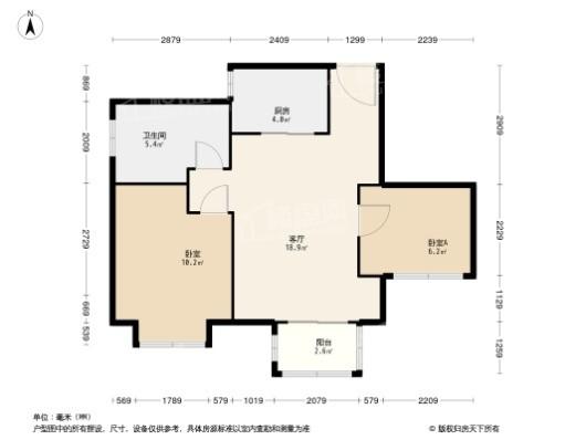 东苑新天地公寓72平2房2厅1厨1卫 2室2厅1卫1厨