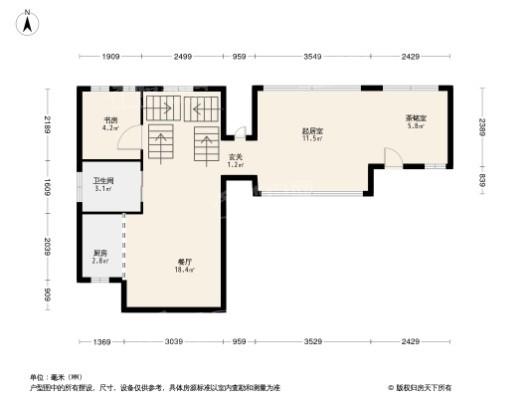 大华珞斐墅5居室户型图