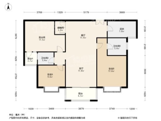 祥源西康路989户型图