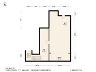 东滩云墅L30-hx 27# 110合院 东边套夹层平面 3室2厅2卫1厨