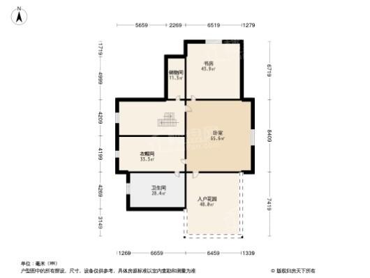 安亭誉墅5居室户型图