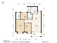 太仓恒大滨江悦府3居室户型图