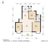 中冶墅境A户型 3室2厅1卫1厨