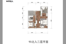 汇置·山湖90平北入户2 4室3厅5卫1厨