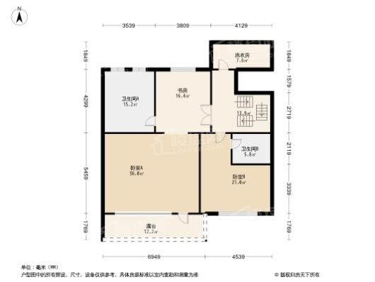 汇置·山湖150平南入2 5室3厅4卫1厨