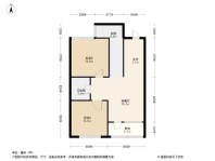 龙湖·原府|揽境2居室户型图