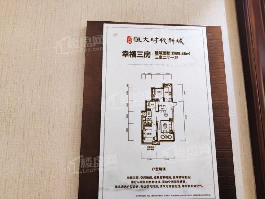 沈阳恒大时代新城99平户型示意图