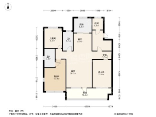 保利云禧户型图