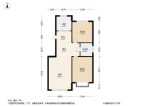 太湖·龙府世家2居室户型图