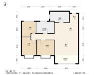 沈抚恒大生态文化城3居室户型图