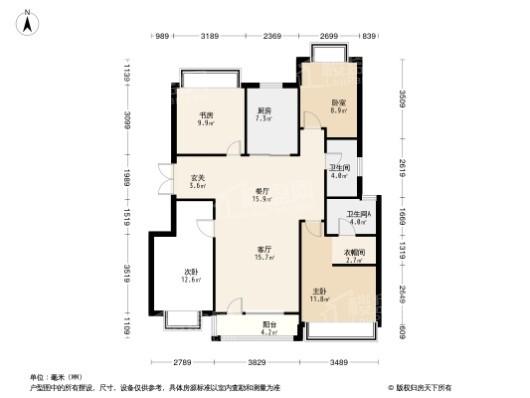 金科·集美天城4居室户型图