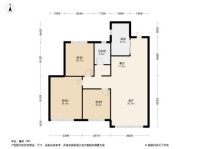 金科星空之城95平户型 3室2厅1卫1厨