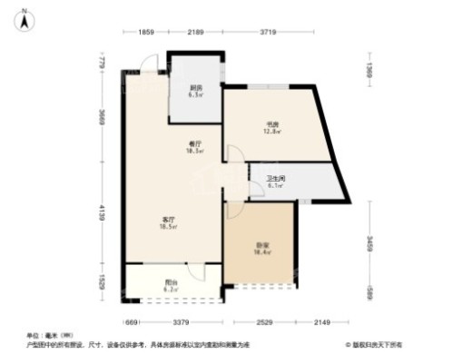 中梁华宇学府壹号户型图