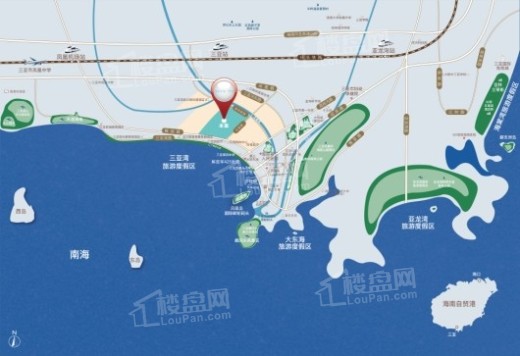 凤凰水城海外滩交通图