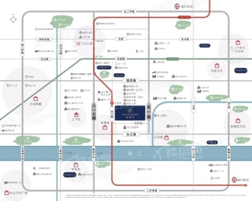 世茂大东海同晖府交通图