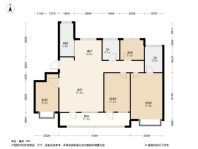 海尔产城创白云山花园4居室户型图