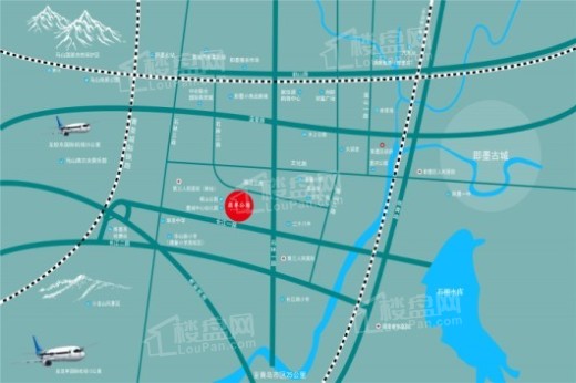 海尔产城创翡翠公园交通图