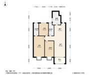 海信东山府3室2卫A户型141㎡ 3室2厅2卫1厨