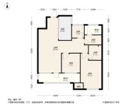 保利和光尘樾3居室户型图