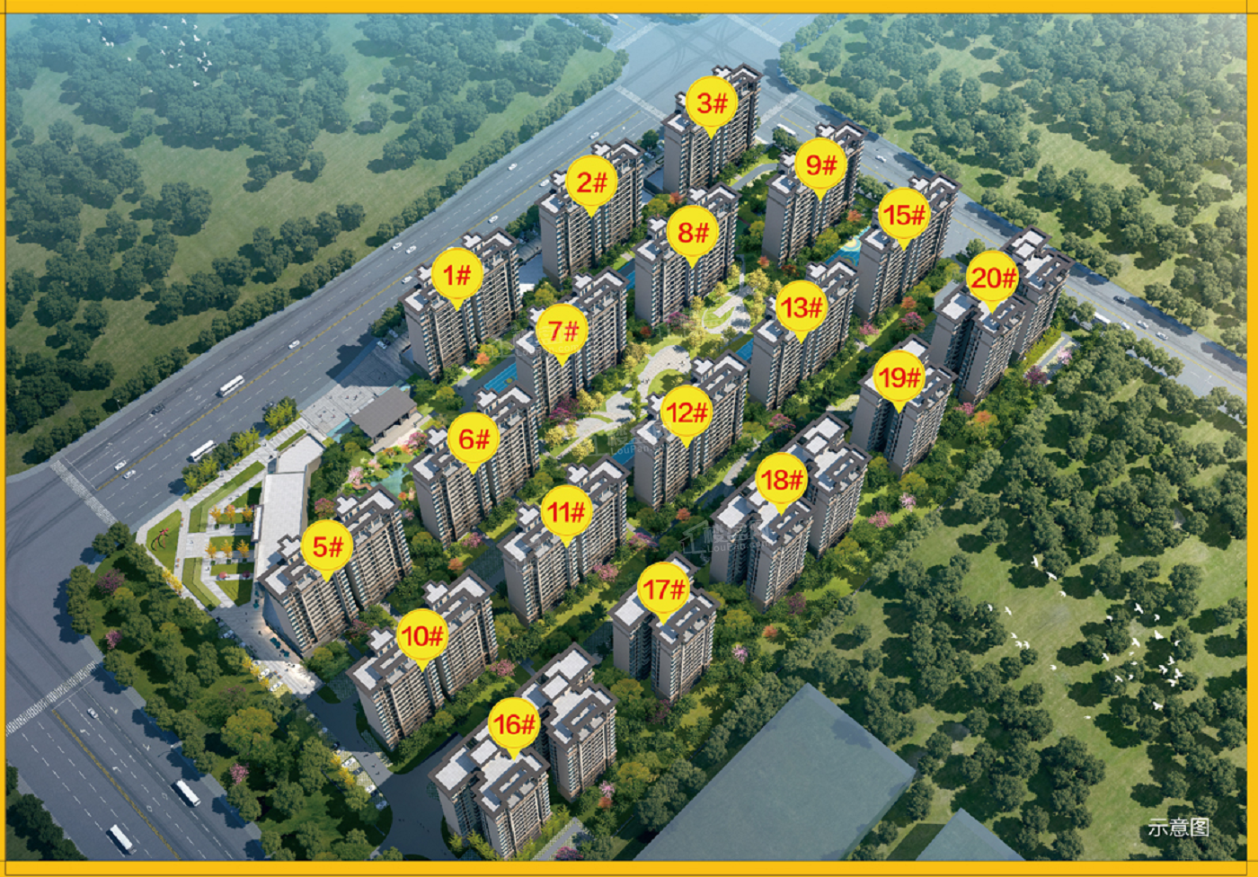 株洲新房 芦淞区楼盘 > 东投状元府效果图18 位置图1 户型图4 参考