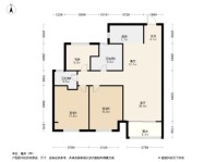 建海当代公园阅MOMΛ3居室户型图