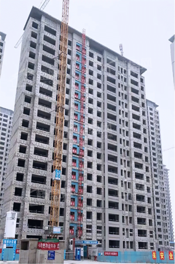 建业 通和府9#内外墙抹灰完成