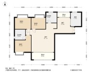 涪陵金科大都会3居室户型图