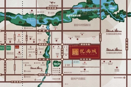 悦尚城区位图