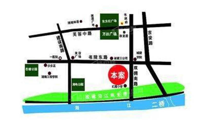 湘江学府区位交通图