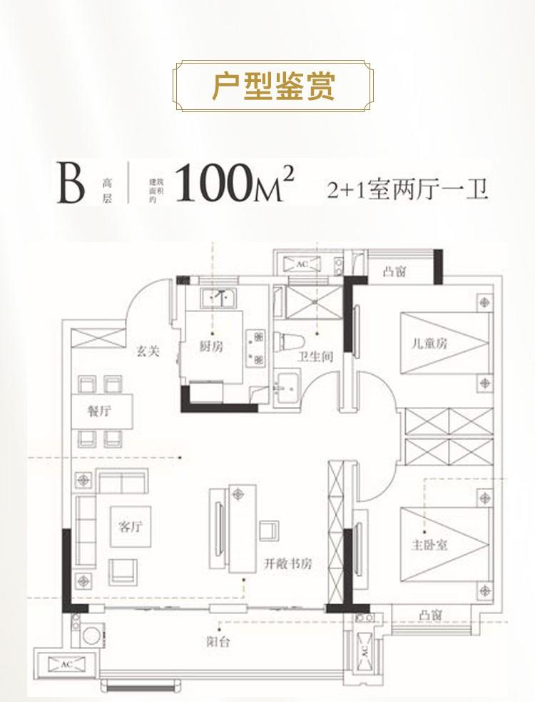 皖投国滨世家户型图