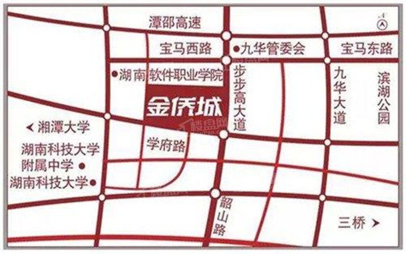  金侨城区位交通图