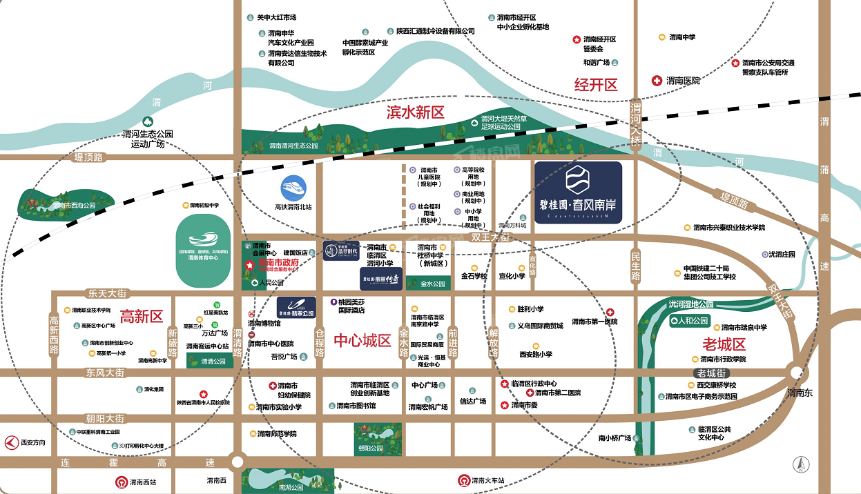 碧桂园春风南岸位置图