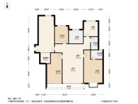 金地风华大境建面130平 4室2厅2卫1厨