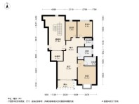 金地风华大境建面95平 3室2厅2卫1厨