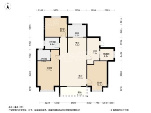 中传首府户型图