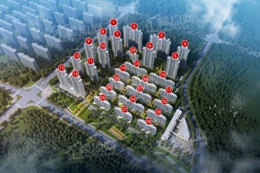 绿地国际理想城楼栋分布图