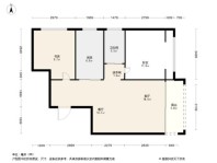 碧桂园天麓2居室户型图