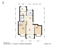 东青·云锦熙悦110㎡户型 3室2厅2卫1厨