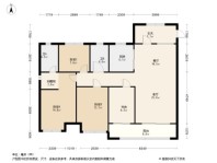 富田城·九鼎华府7号院A户型 4室2厅2卫1厨