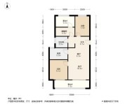 华润置地凯旋门A1户型 3室2厅1卫1厨