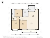 保利文化广场二期B2户型 3室2厅2卫1厨