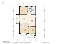 保利文化广场二期C户型 3室2厅2卫1厨