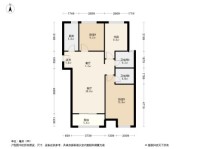 正商汇航佳苑C户型 3室2厅2卫1厨