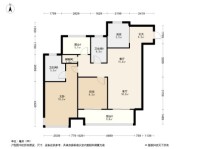 旭辉·空港时代C户型 2室2厅2卫1厨