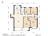 建业·天汇城C户型四室两厅两卫 4室2厅2卫1厨