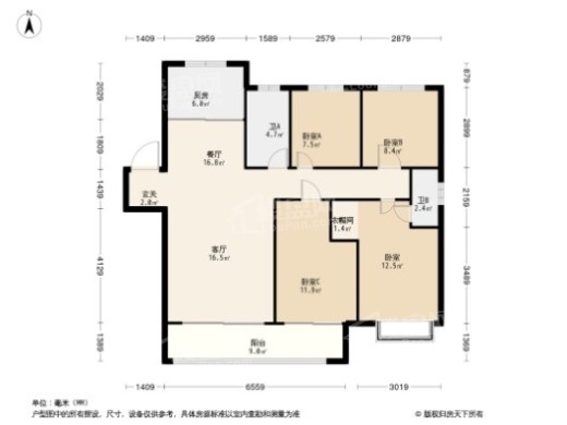 建业天汇城户型图