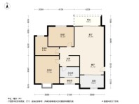 保利金茂时光悦3居室户型图