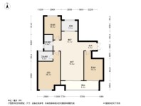 银榕居128㎡户型 3室2厅2卫1厨